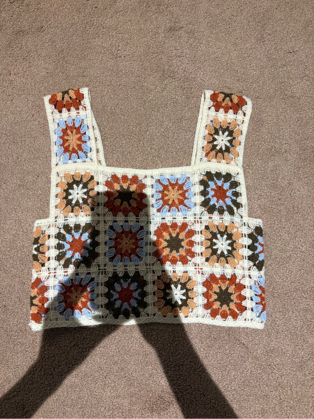 Shein crotchet tank top one size